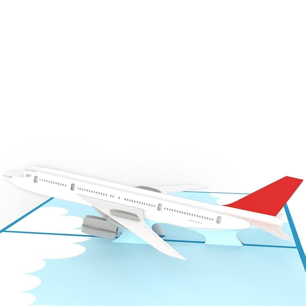 3D card Transportation theme - Boeing 737 aircraft - D23