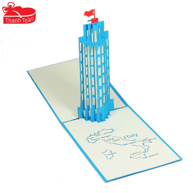 NCN116 Pisa Tower (Italy) (SMALL) 3D Pop Up Card