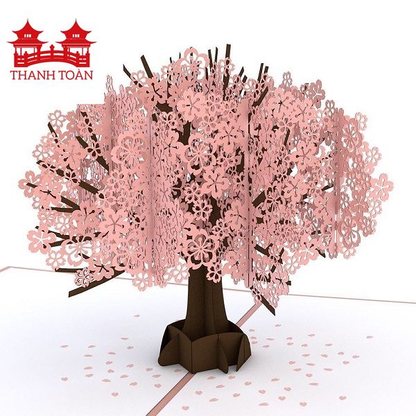 Thanh Toan 3D Card Admiring Cherry Blossoms