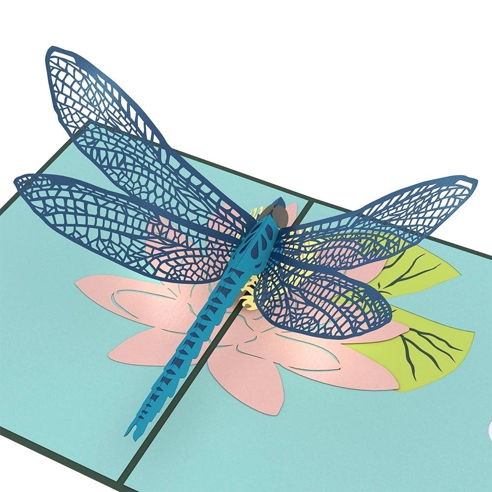 Thanh Toan 3D Card - Animal 3D Card - Exquisite dragonfly - ASP09