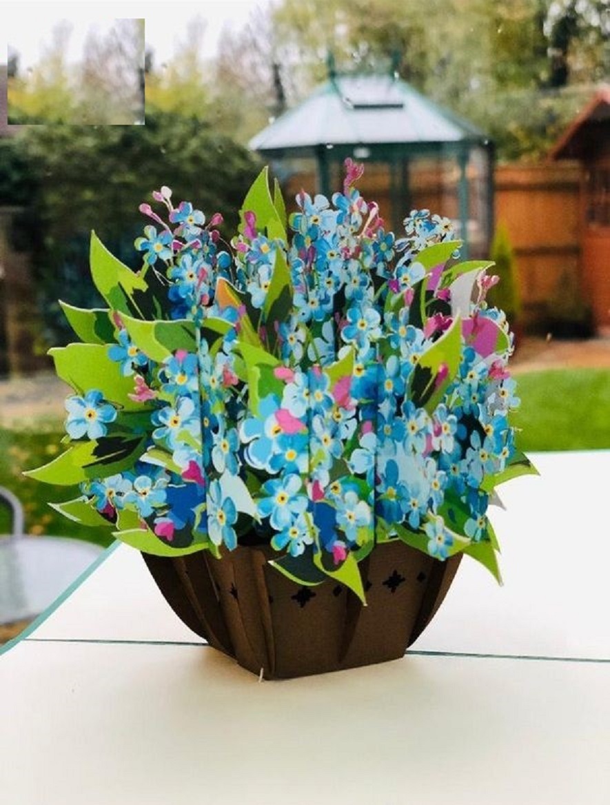 Thanh Toan 3D card - Trees and flowers - Delicate flowers - ASP04