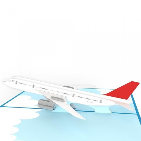 3D card Transportation theme - Boeing 737 aircraft - D23