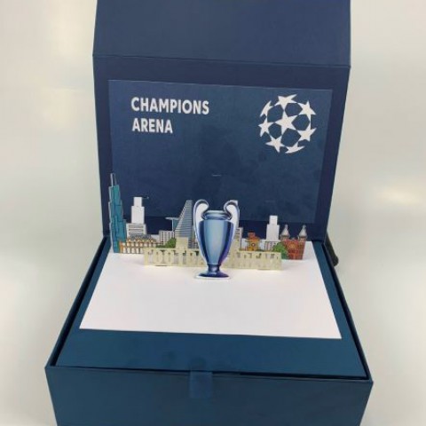 3D Pop Up Box Football Arena