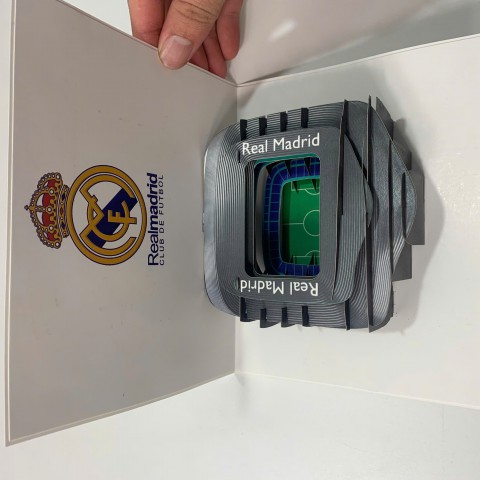 Custom Pop-up Cards - Real Madrid Stadium