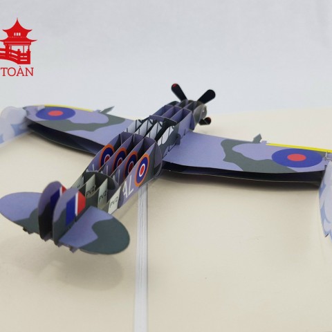 Customized Pop Up Card - Africa Airplane (For Reference)