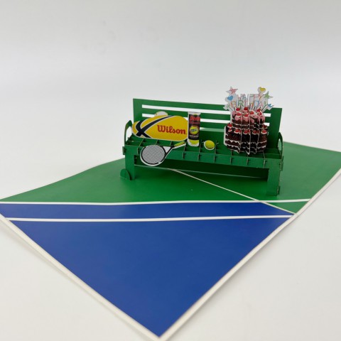 Customized Pop-Up Cards - I love Tennis