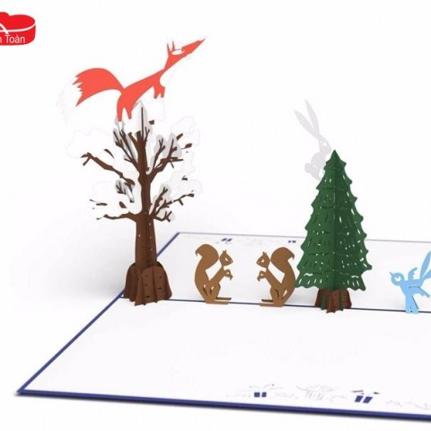 NOT16 The Mountain after Snow 3D Pop Up Card