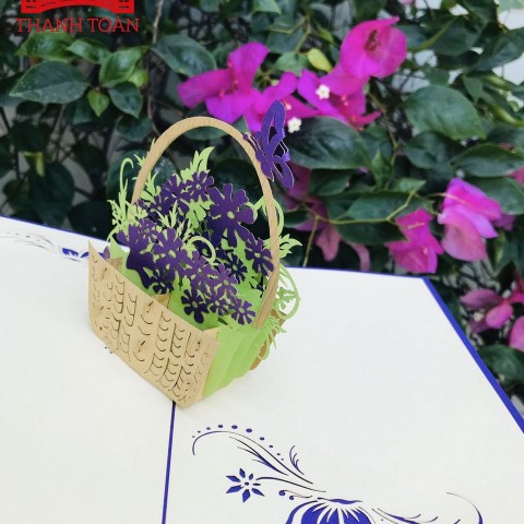 T91A Queen Butterfly 2020 (MEDIUM) 3D Pop Up Card