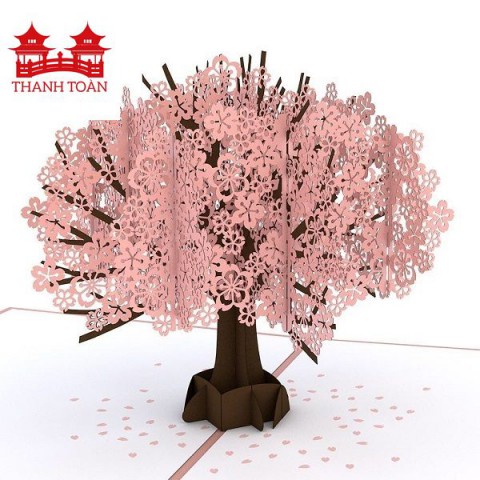 Thanh Toan 3D Card Admiring Cherry Blossoms