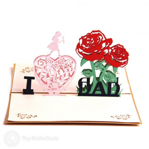 Thanh Toan 3D Card - I Love You Dad - T50