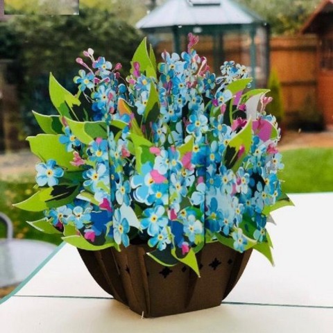 Thanh Toan 3D card - Trees and flowers - Delicate flowers - ASP04